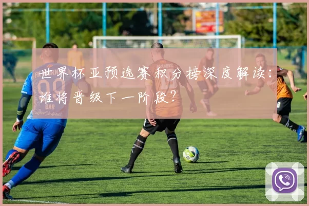 世界杯亚预选赛积分榜深度解读：谁将晋级下一阶段？